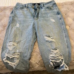Hollister Light Blue High-Rise Jeans